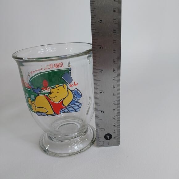 Vtg Disneys Winnie The Pooh Bother Free Is The Way To Be Foot Cup 16oz Anchor - Picture 5 of 5